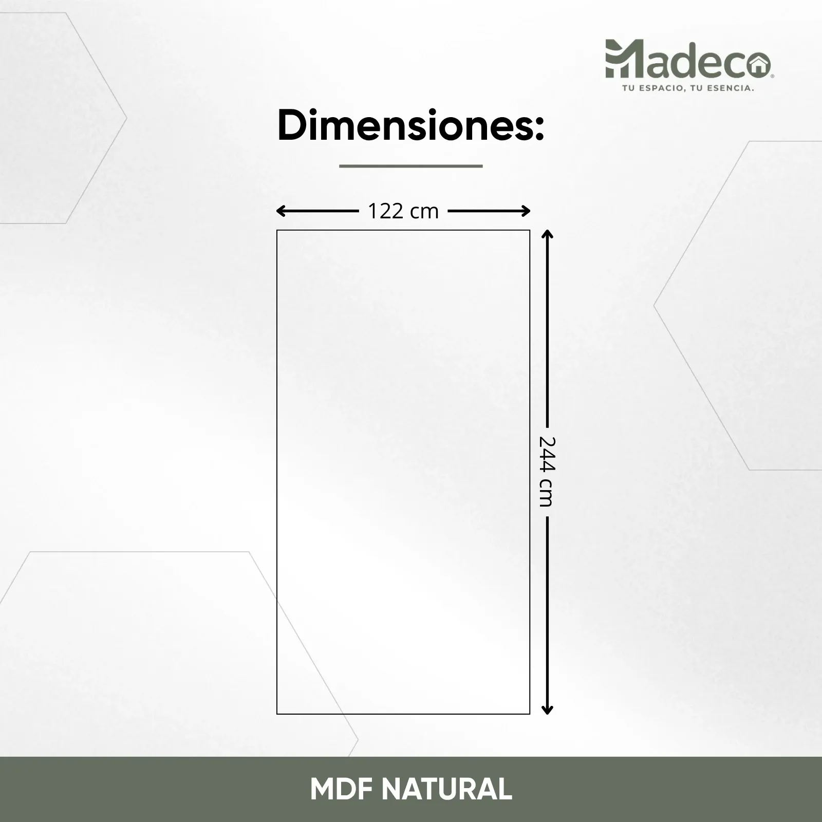 MDF Natural Madeco — 3mm